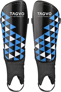TAGVO Soccer Shin Guards for Kids Youth - Protective Soccer Equipment for Boys Girls - Adults Men Women Soccer Shin Guards - Soccer Shin Pads for Kids Girls Boys, High Impact Resistant