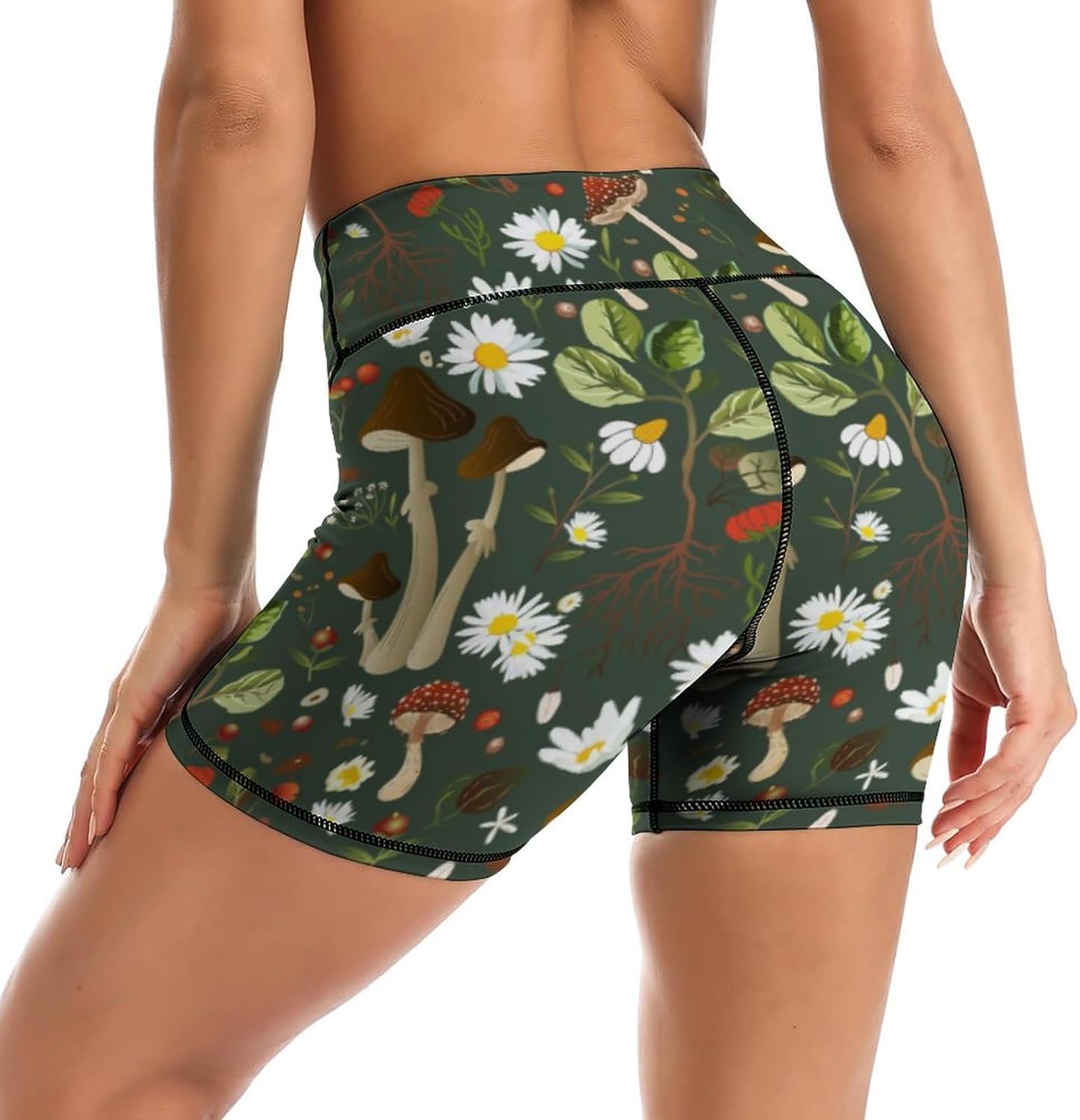 Women's High Waist Bike Shorts for Workout Sports Athletic Running Hiking Biker Yoga Gym Size - Image 3