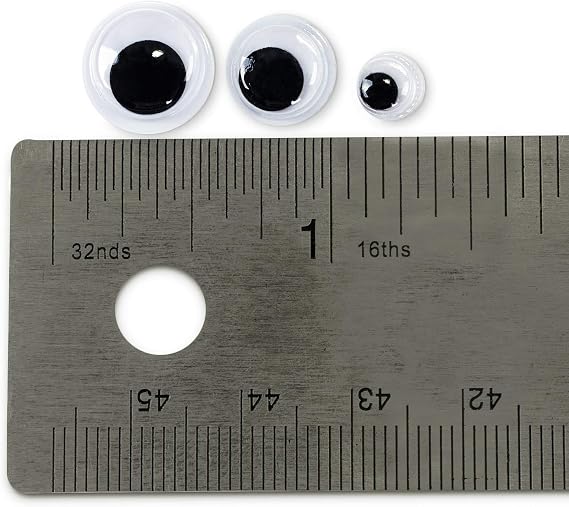 Super Z Outlet Mini Wiggle Eyes Black Small Plastic Round Moving Googly Eyes for Children School Classroom Arts & Crafts Models (500 Eyes)