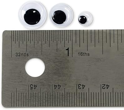 Super Z Outlet Mini Wiggle Eyes Black Small Plastic Round Moving Googly Eyes for Children School Classroom Arts & Crafts Models (500 Eyes)