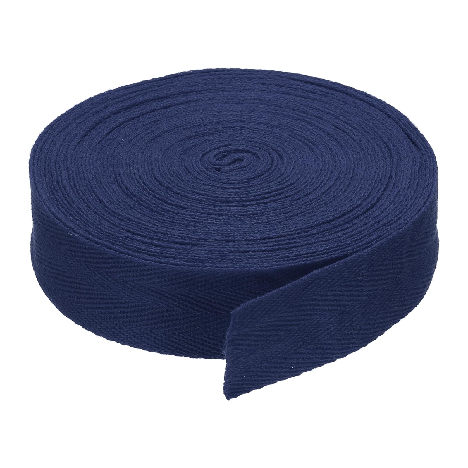DMiotech 1.2"(3cm) 10 Yards Cotton Twill Tape Cotton Ribbons Bias Binding Tape Herringbone Tape Ribbons Navy Blue for DIY Crafts Making Clothes