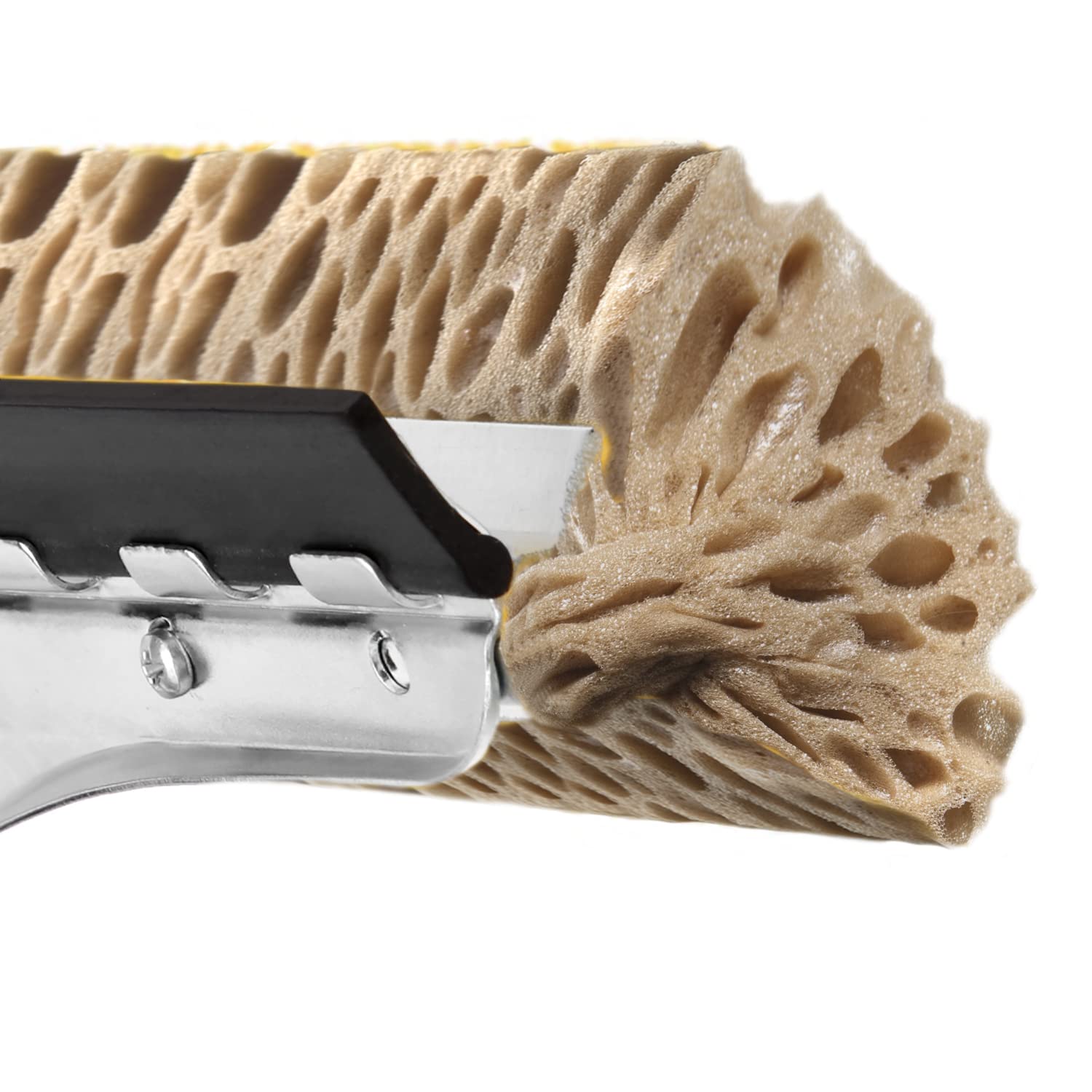 Apex Lavavetri con Spugna Extra-Resistente, Gomma e Struttura in Metallo – Impugnatura Ergonomica – Ideale per Auto e Vetri Esterni – Attacco Universale per Manici