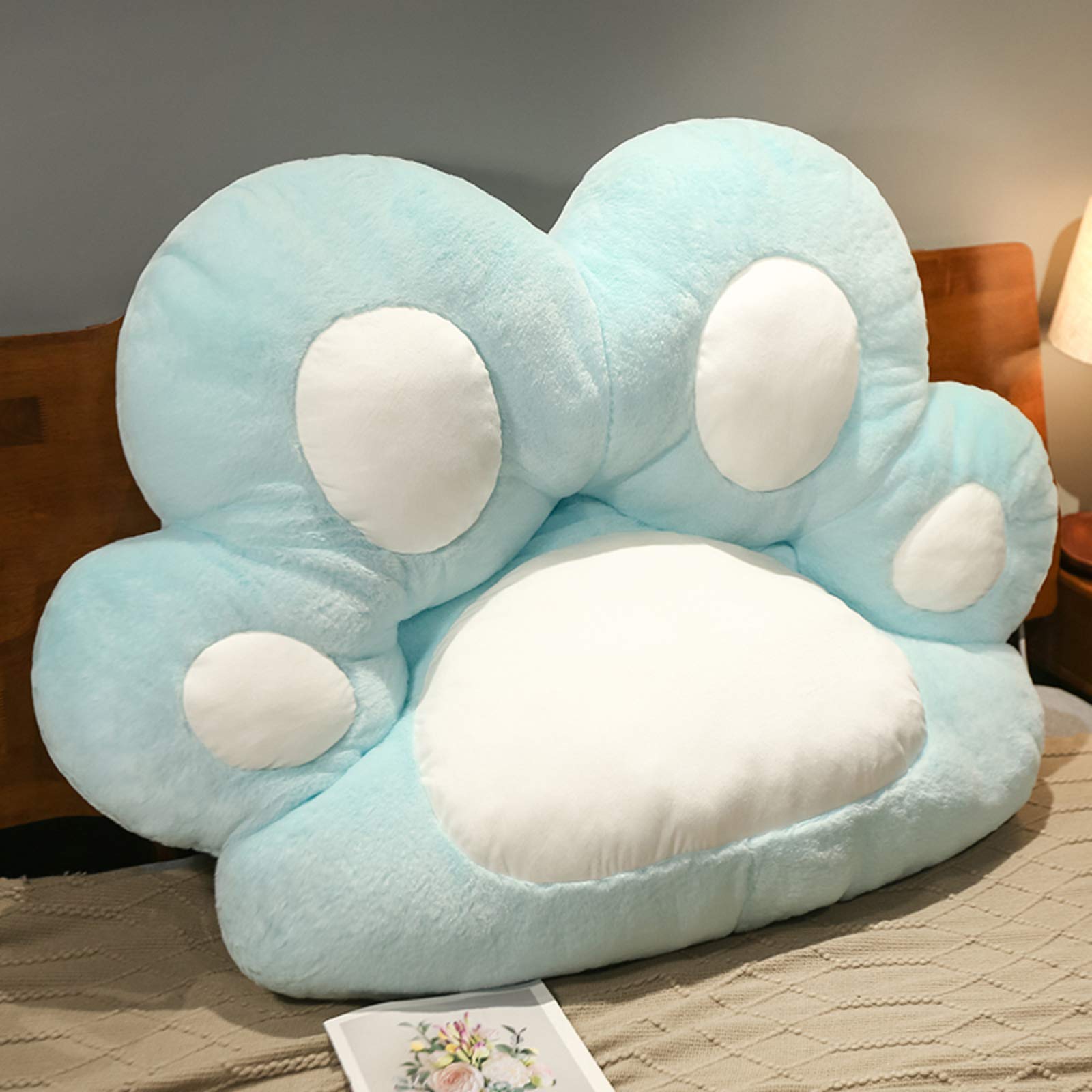 Peluche coussin haut de gamme bleu pour un soutien de siege luxueux