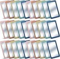 Vista 25 de Dandat 10 piezas de espejos pequeños para niños, seguros, a prueba de roturas, 15 x 10 cm, espejos indestructibles para aulas, ideales