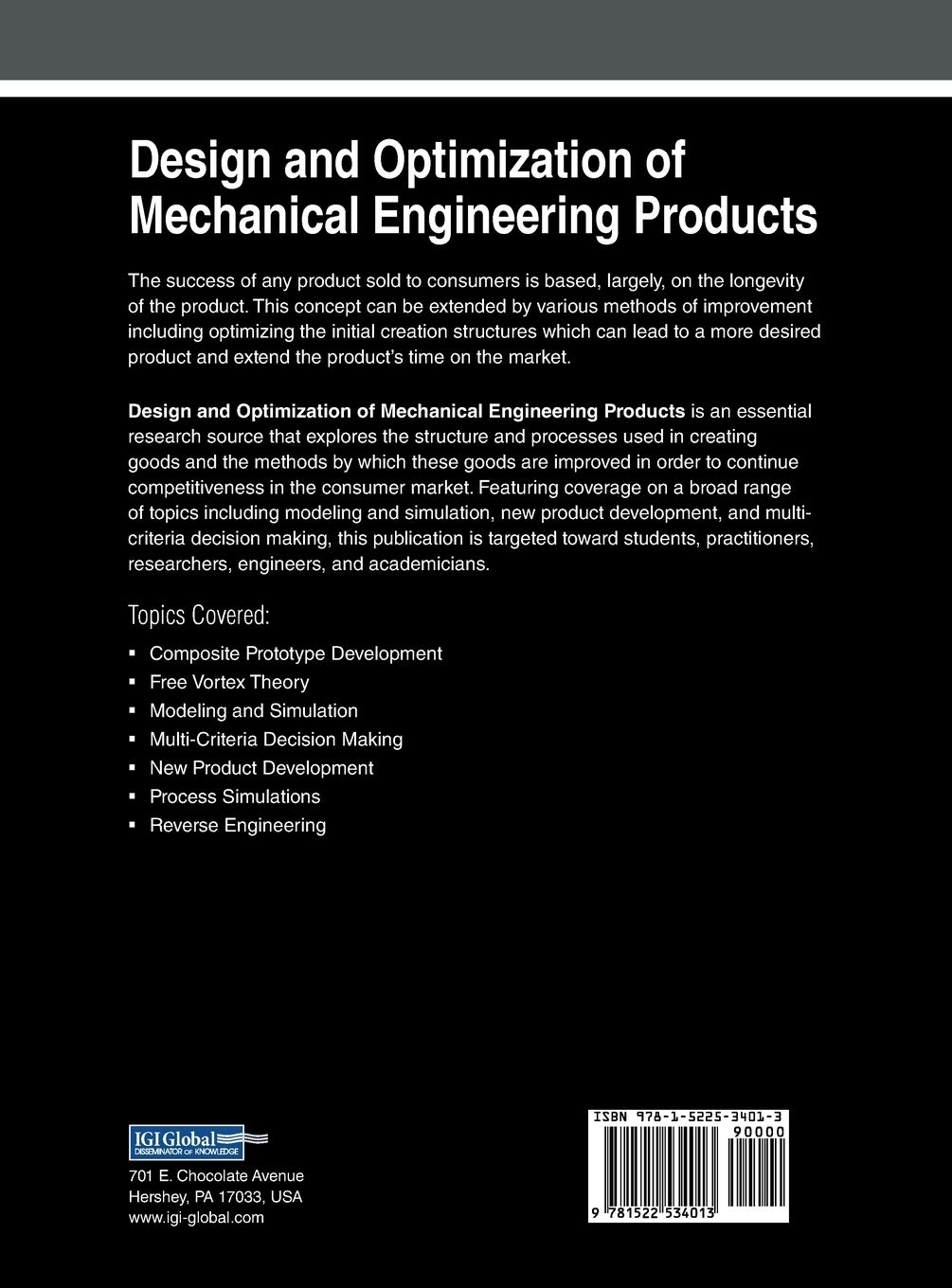 Design and Optimization of Mechanical Engineering Products (Advances in  Mechatronics and Mechanical Engineering) : Davim, J. Paulo, Kumar, K.:  Amazon.de: Books