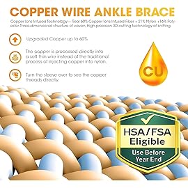 Modvel Foot & Ankle Brace Socks for Sprained Ankle Compression Sleeve - Plantar Fasciitis Relief Brace, Foot Support for pain Women & Men - Tendonitis & Arthritis Feet Sleeve, Stabilizing Ankles Wrap