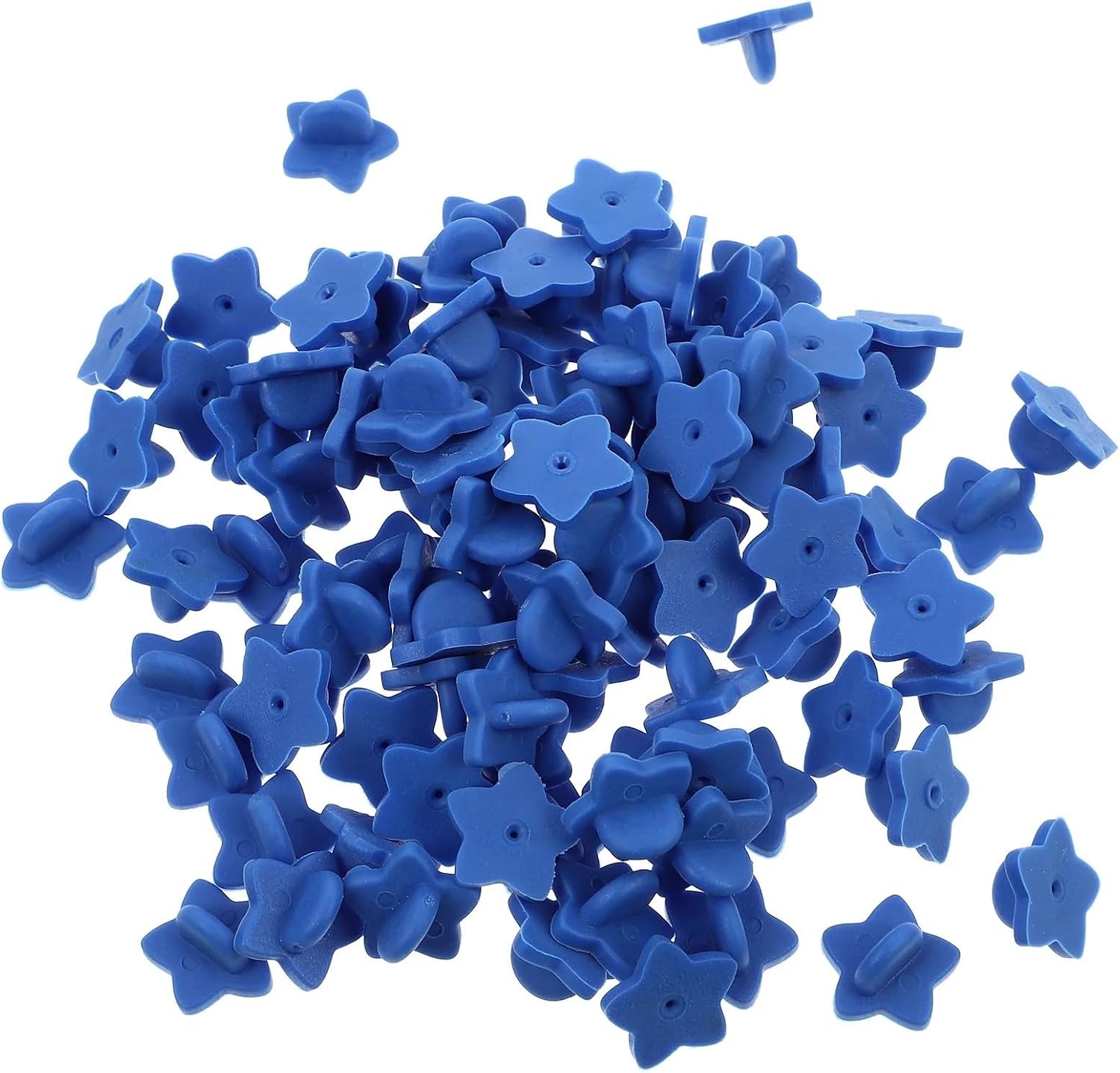 Pin Backs 300 pcs Star Lapel Pin Backs Rubber Clutch Fasteners for Badges Brooches Jewelry DIY Craft Repair Replacement Accessory for Backing Holder Clasp