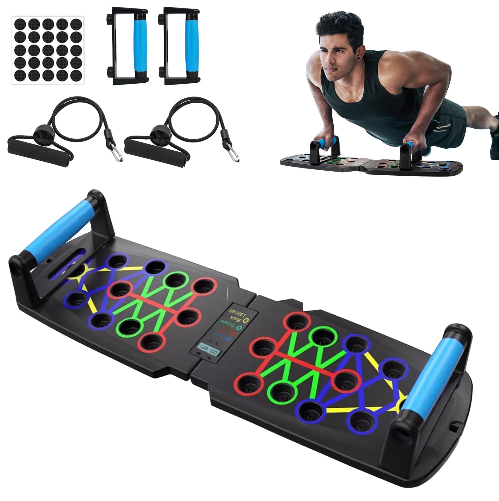 Premium - Set di flessioni e push-up per allenamento completo e flessioni efficaci