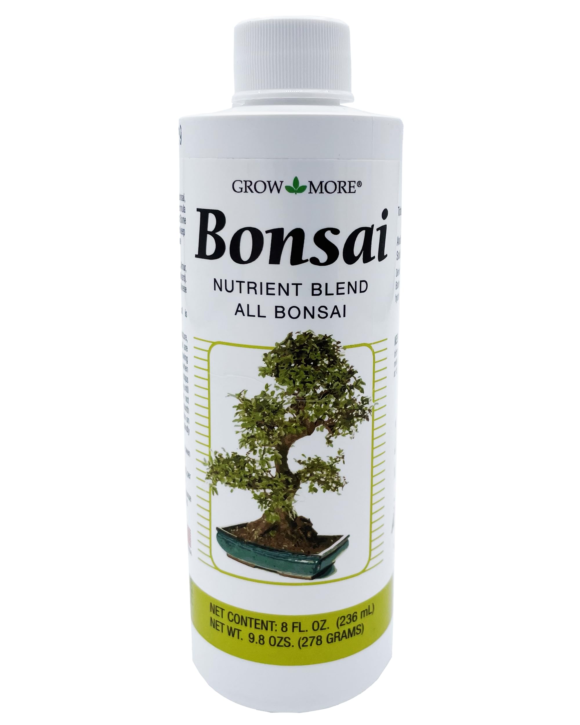 Amazon.com : Grow More Organic Bonsai Fertilizer Liquid (1-1-1) - 8oz  Concentrate Makes 48 Gallons of Low Nitrogen Liquid Bonsai Fertilizer -  Provides Essential Nutrients for Optimal Growth : Patio, Lawn & Garden