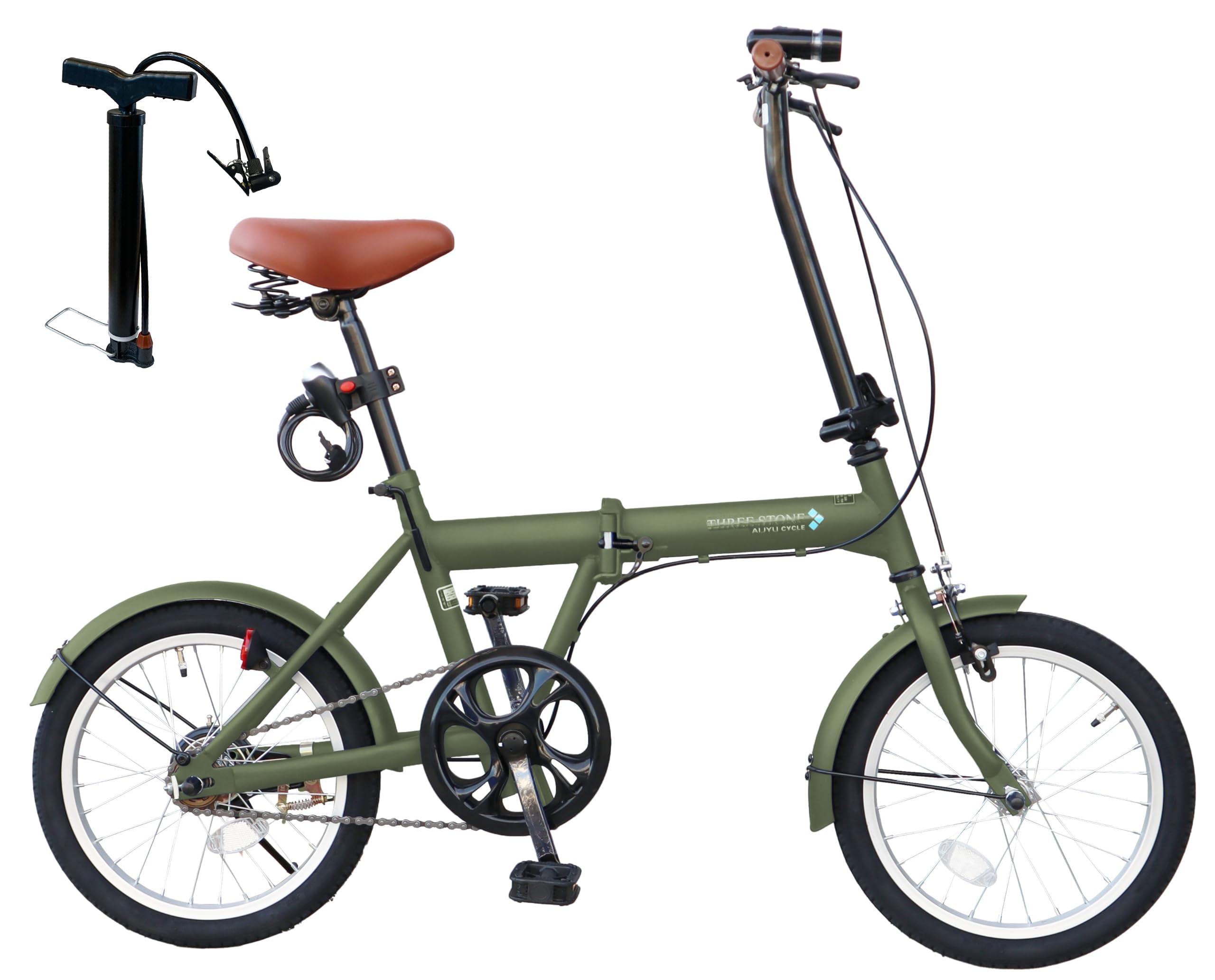 Amazon | AIJYU CYCLE 折りたたみ自転車 16インチ ミニベロ 小径車 