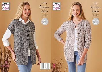 King Cole 5721 Knitting Pattern Womens 