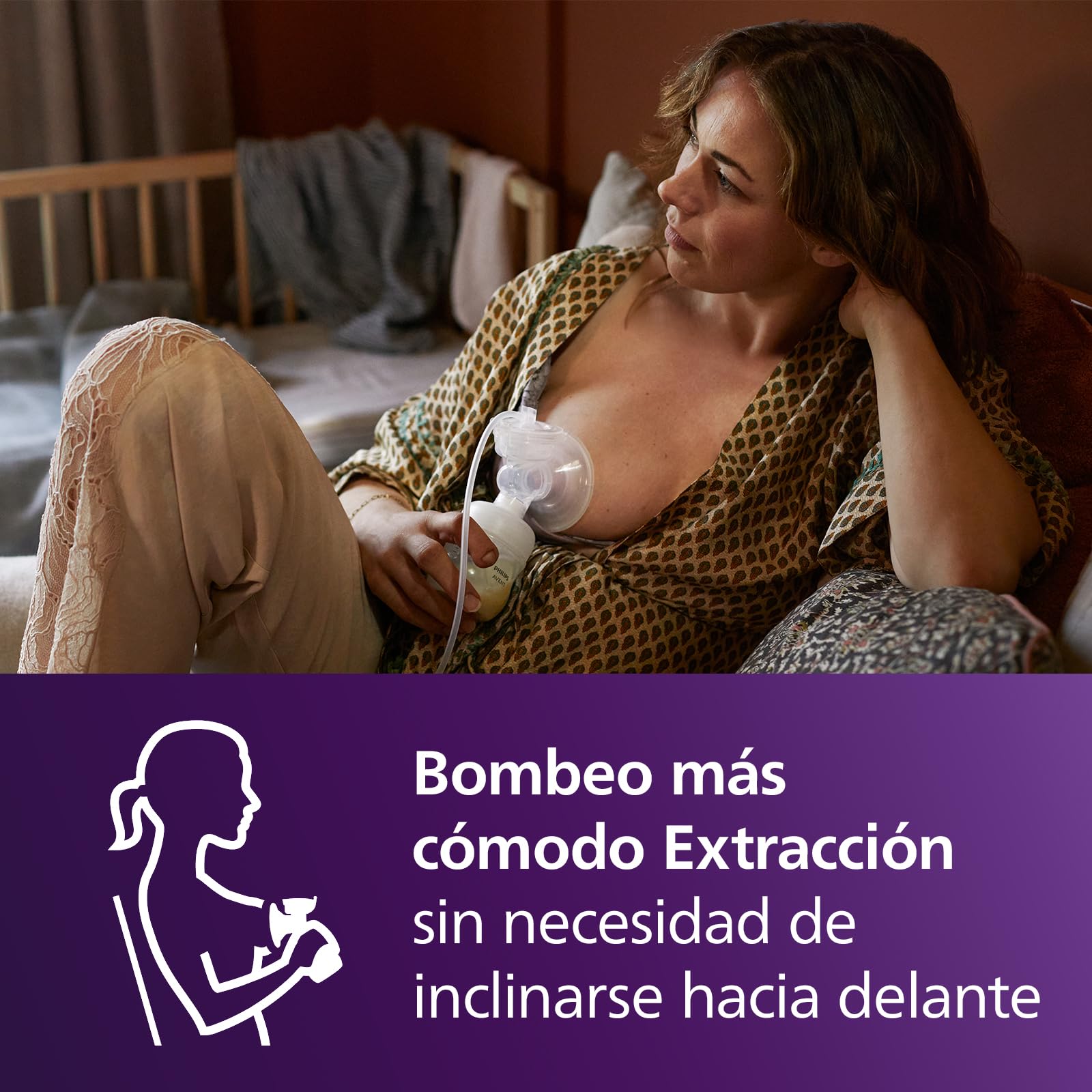 Philips Avent extractor de leche eléctrico sencillo, potencia hospitalaria, salida rápida de la leche con una comodidad natural, modelo SCF395/11, El embalaje puede variar
