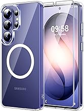 TAURI Magnetic for Samsung Galaxy S26 Ultra Case, [Not Yellowing] with Tempered Glass Screen Protector [Compatible with MagSafe] Military Grade Drop Protection Cover for S26 Ultra Phone Case, Clear
