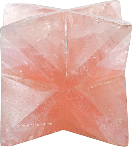 Miniatura 336 de Amazing Gemstone Larvikite Merkaba Crystal – Estrella de Merkaba metafísica de 1 pulgada para meditación – Cristal tetraedro energético y piedras