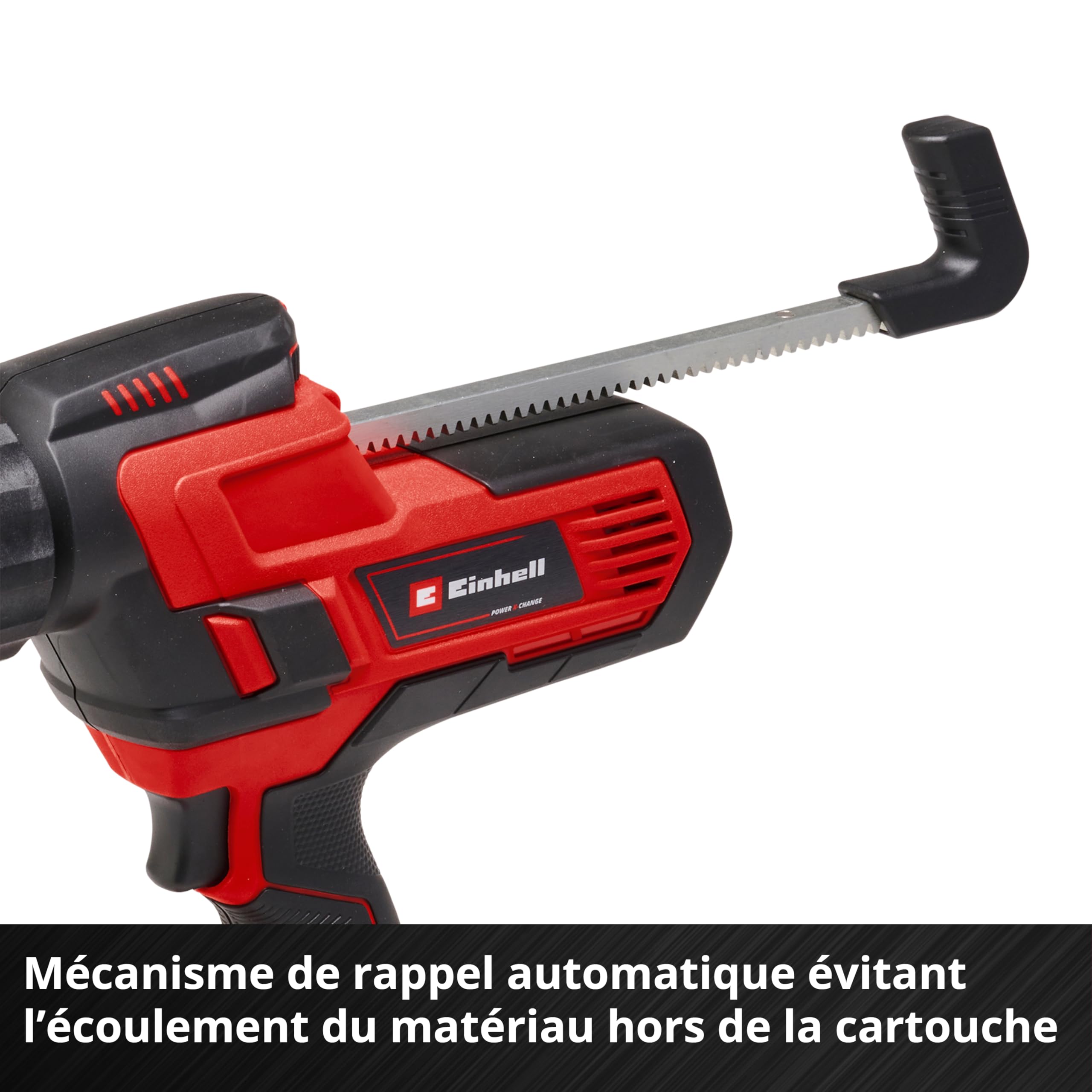 Einhell Pistolet à sceller sans fil TE-SG 18/10 Li-Solo Power X-Change (18 V, pour cartouches 310 ml, force de poussée max. de 2 000 N, vitesse réglable) Livré sans Batterie ni Chargeur