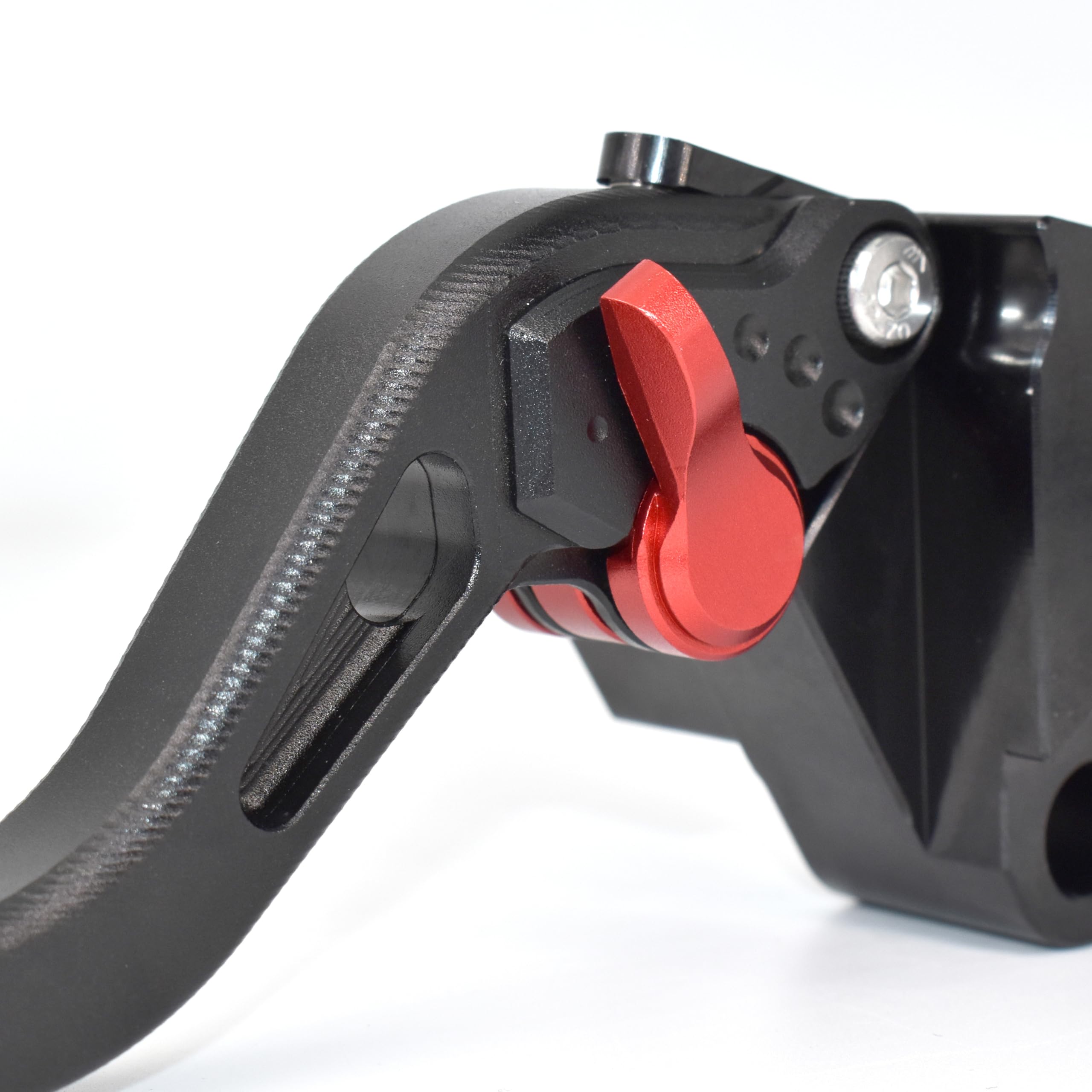 Leva del freno lunga Leva della frizione per YAMAHA R3 R25 MT-03 MT-25 2015-2025, realizzata in lega di alluminio CNC (Red) (Black)