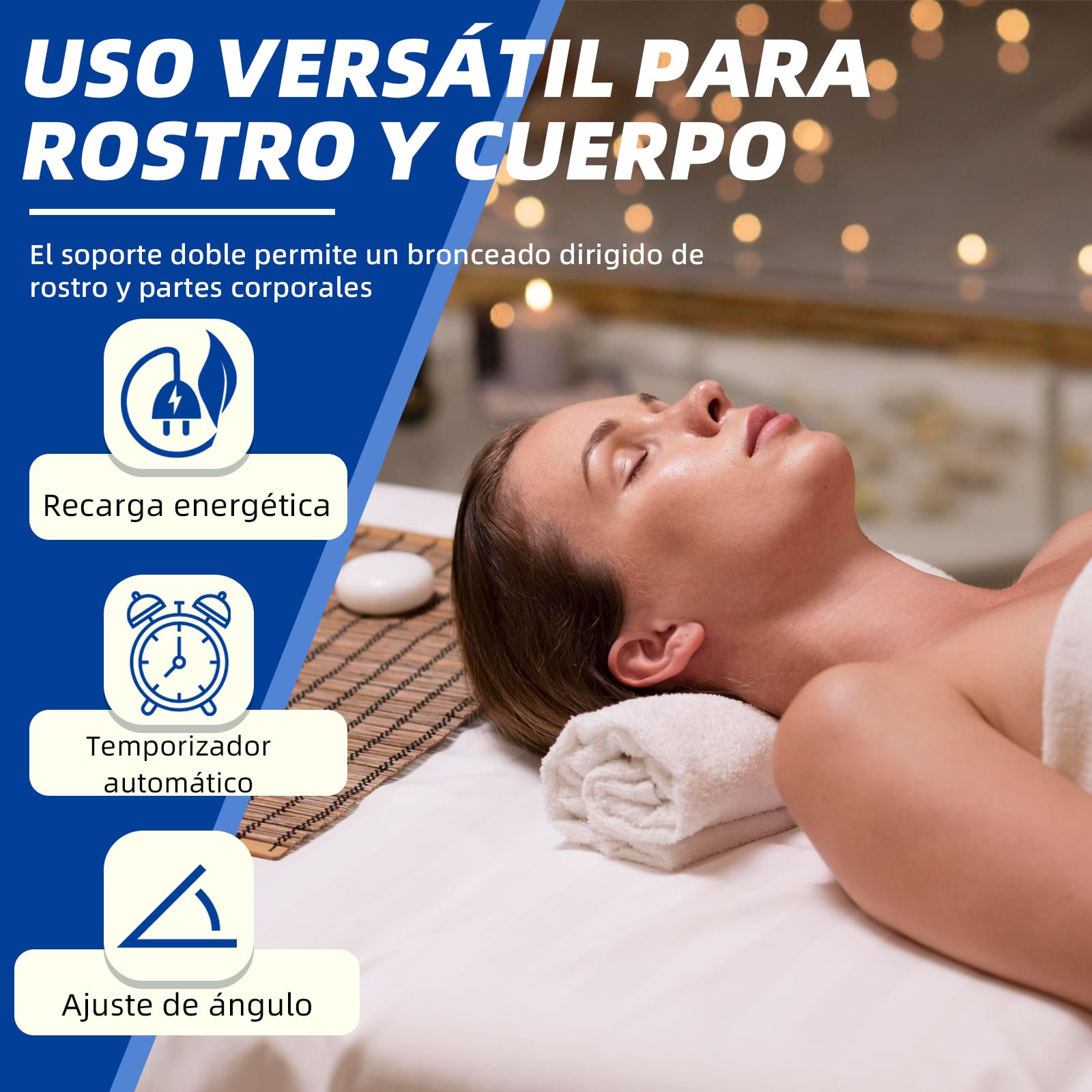 Lámpara de bronceado 432 LED 460 nm 490 nm 60 W para hogar