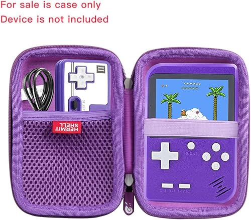 Miniatura 2 de Hermitshell Hard Travel Case for Handheld Game Machine Retro Mini Game Player (Not Include The Handheld Game Console) (Purple)