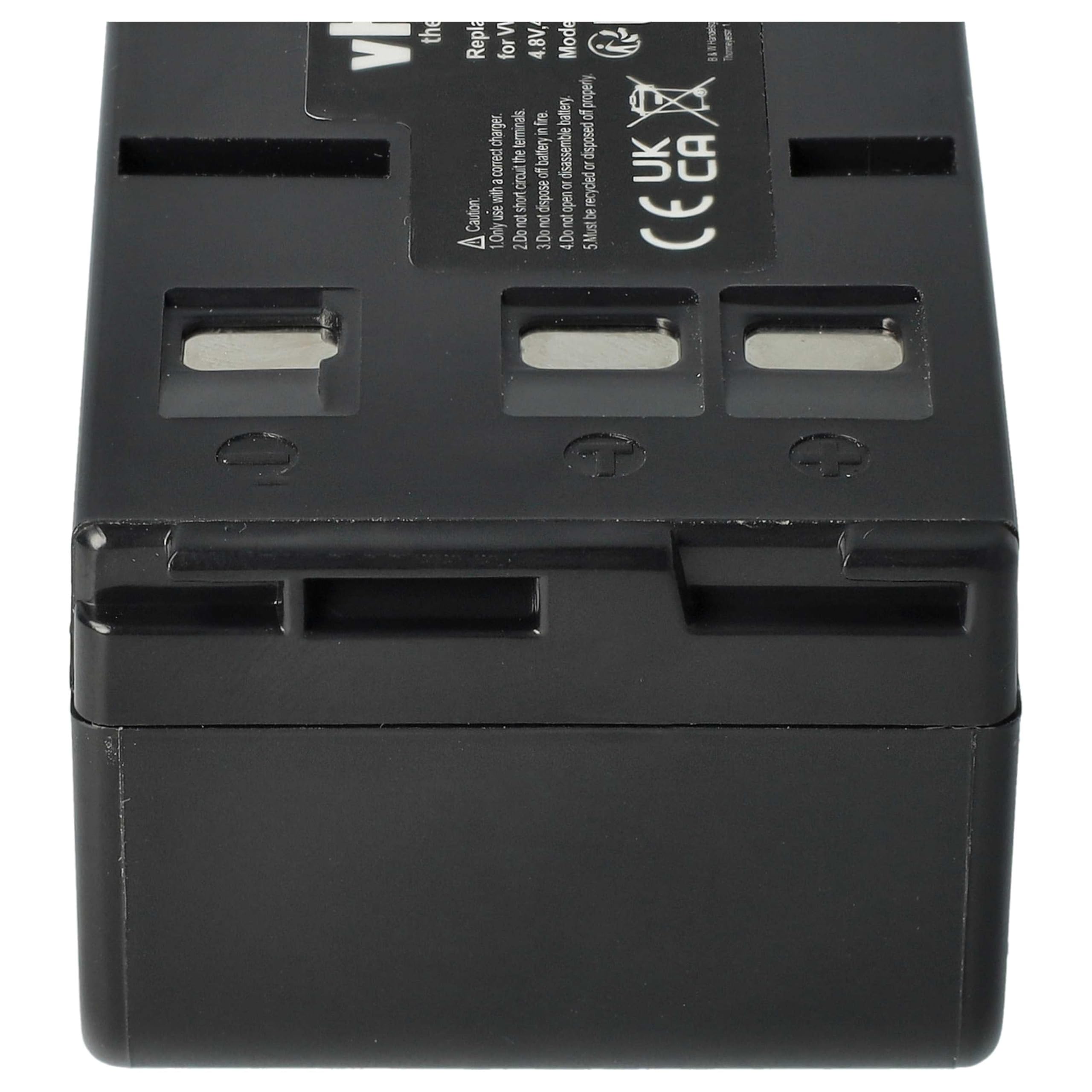 vhbw 2x batteria sostituisce Panasonic HHR | V211, VW-VBH10E, HHR-V212, P-V212, PV211 per videocamera camcorder (4000mAh, 4,8V, NiMH)