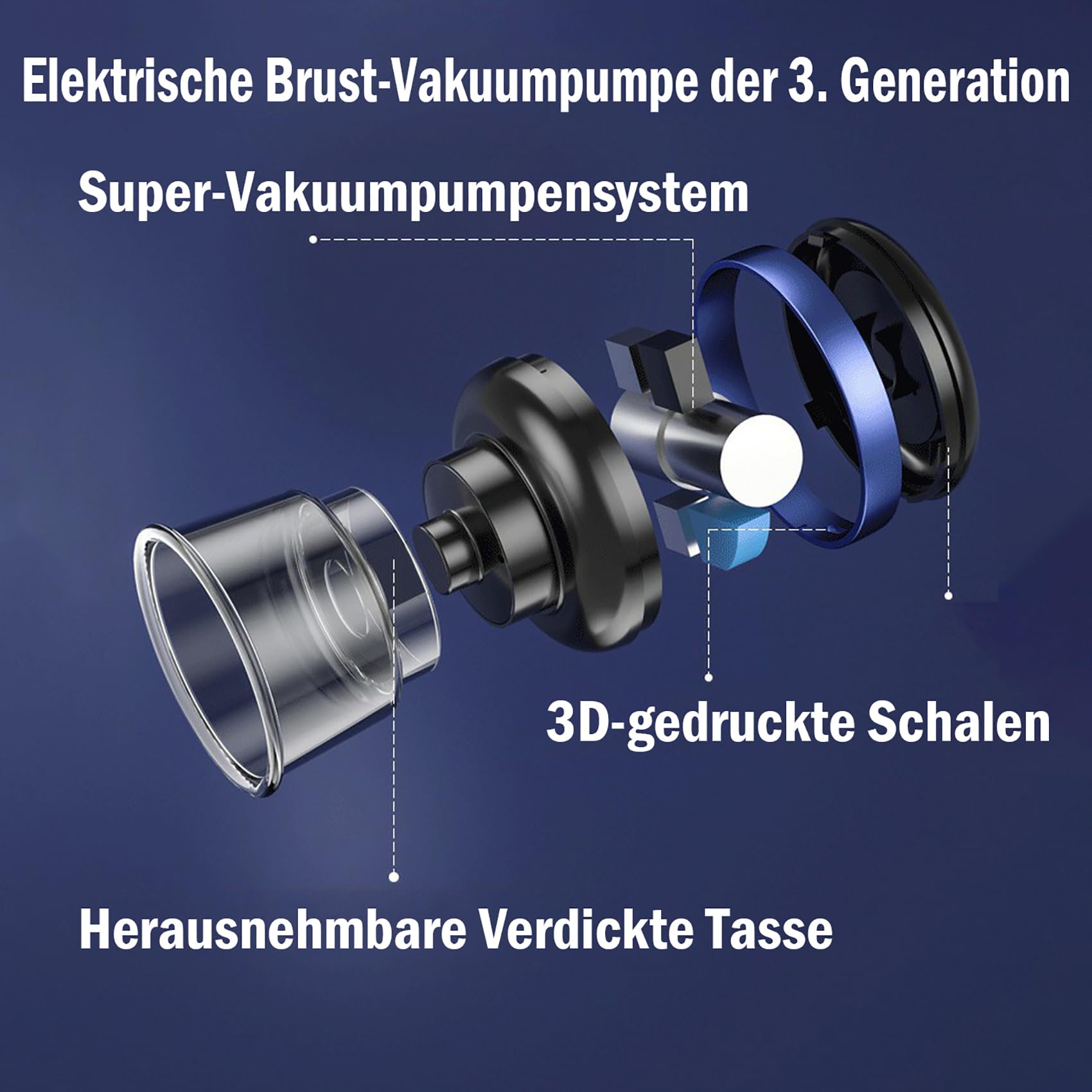 60Kpa Super Brust Vakuumpumpe Elektrische Brustmassagegeräte Mit 3 Vibrationsmotor, Heizmodus Und 9 Saugmodus Nippelsauger Brustvergrößerung Sucker Pumpe Sexspielzeug Für Frauen,Rot,Set
