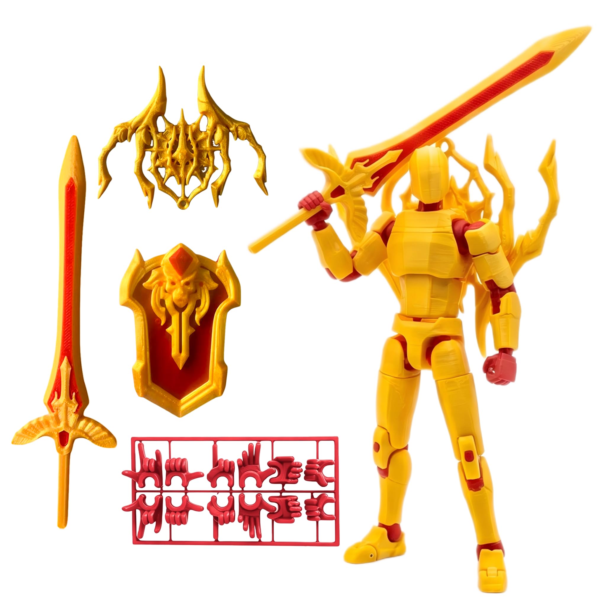 Photo 1 of (Assembled) T13 Action Figure Set, 3D Printed Action Figure, Multi-Jointed Movable Dummy 13, T13 Action Figure, Birthday Gifts for Kids, Nova 13 Action Figure for Collectors Desktop Decorations