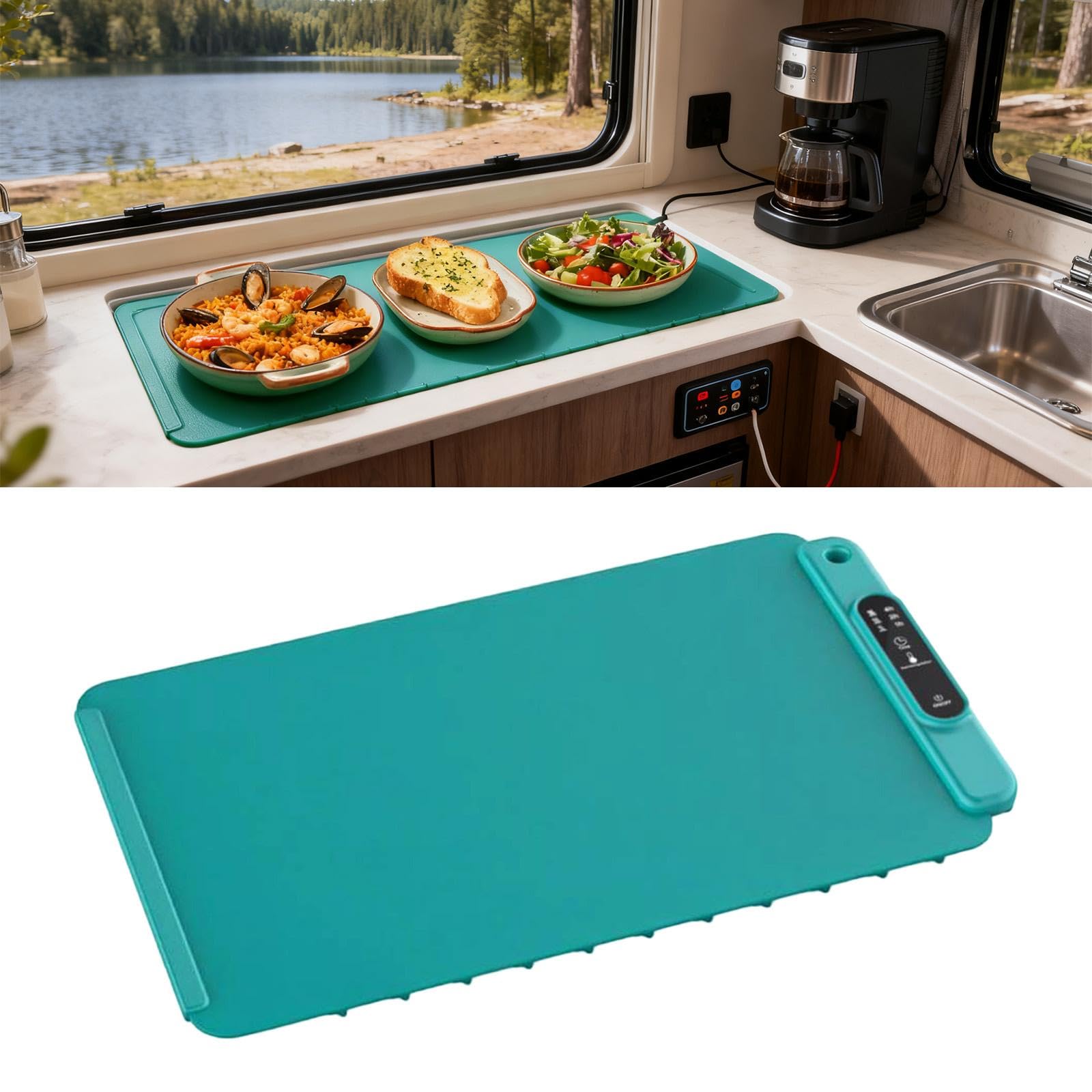 Amazon｜SiaBiced 電気加熱トレイ 食品保温マット シリコンヒー