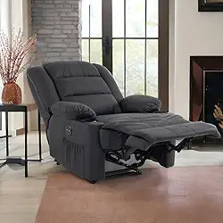 Cadeira do Papai Para Idoso Reclinavel Elétrica Porto Corino Premium Preto