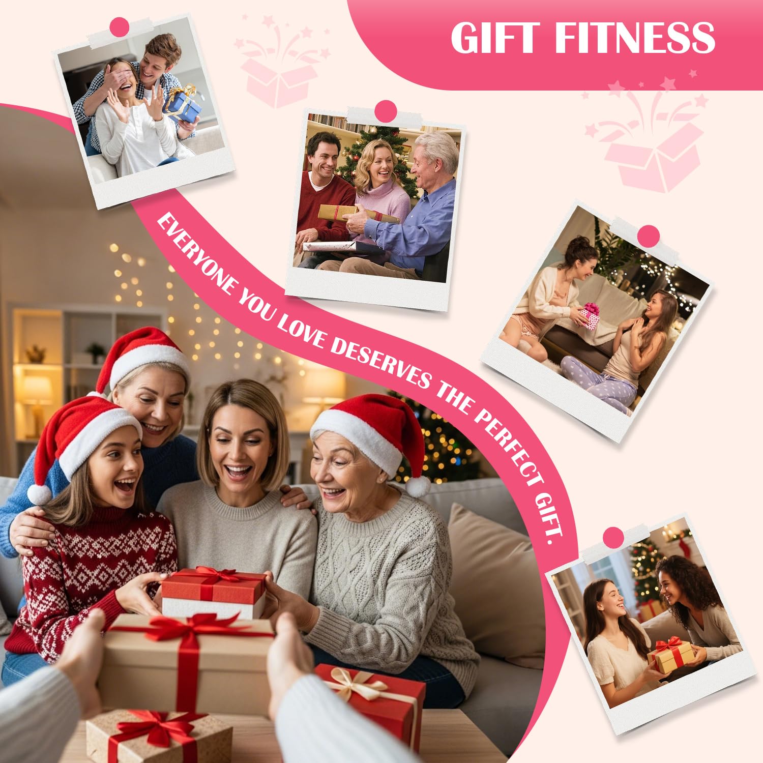 HPYGN Fitnessbänder & Knöchel-Widerstandsbänder Set, Stoff Resistance Bands mit Fußschlaufen für Bein- & Po-Muskeltraining, Home Gym Hip & Booty Band für Gymnastik, Yoga, Pilates Krafttraining