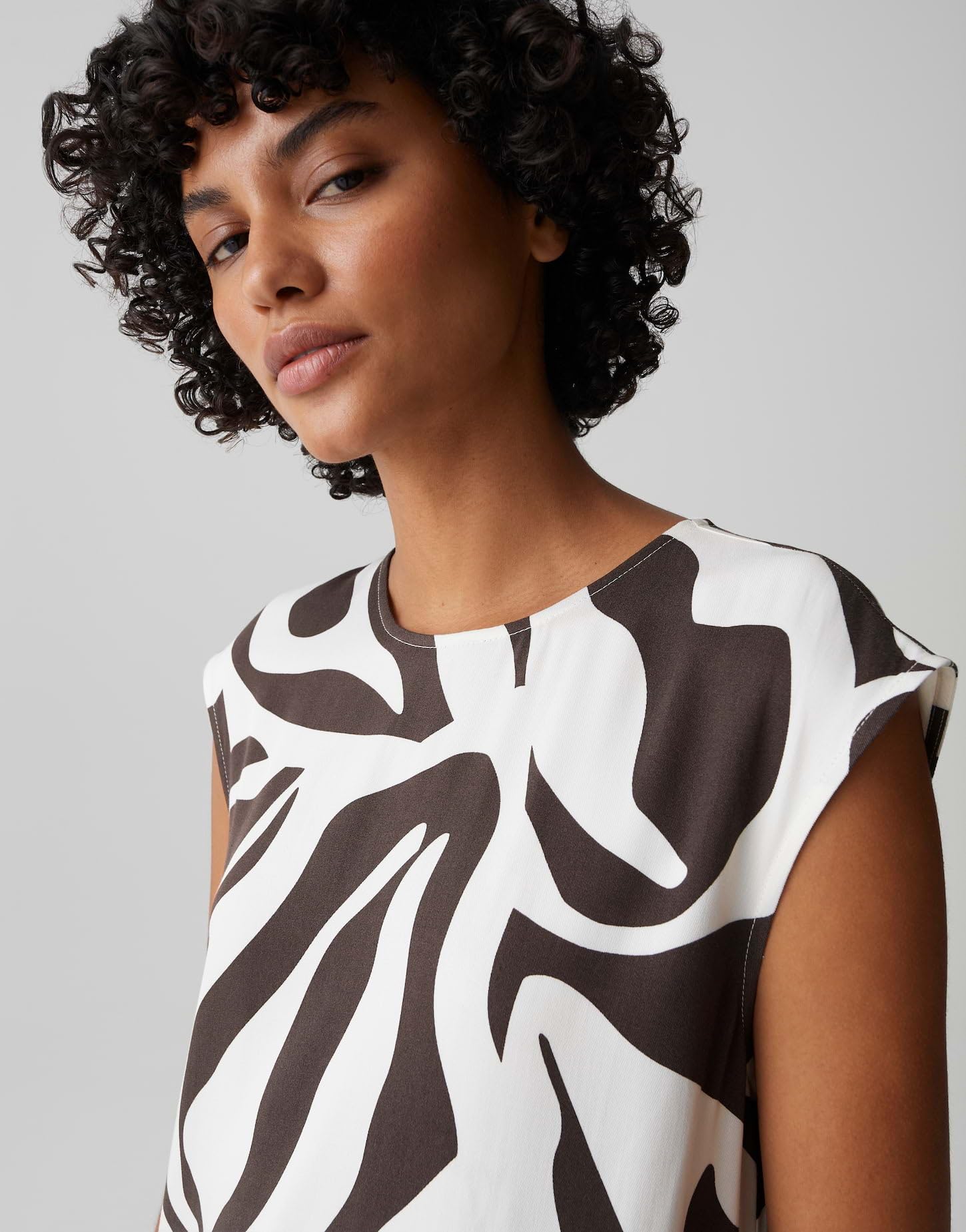 OPUS Damen Midikleid | Printkleid aus nachhaltiger ECOVERO™ Viskose
