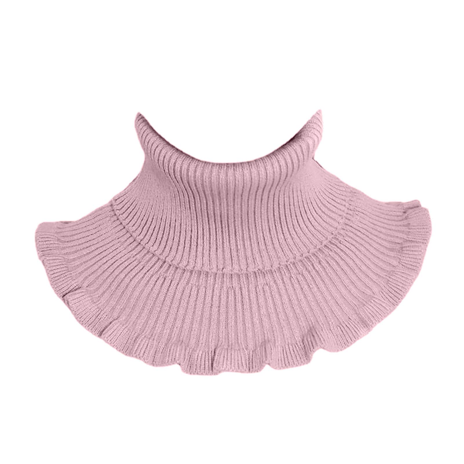 Faux Col Roulé Tricoté Pour Femme - Amovible, Chaud, Coupe-vent - Plusieurs Couleurs (bleu, Rouge, Beige, Café, Gris)
