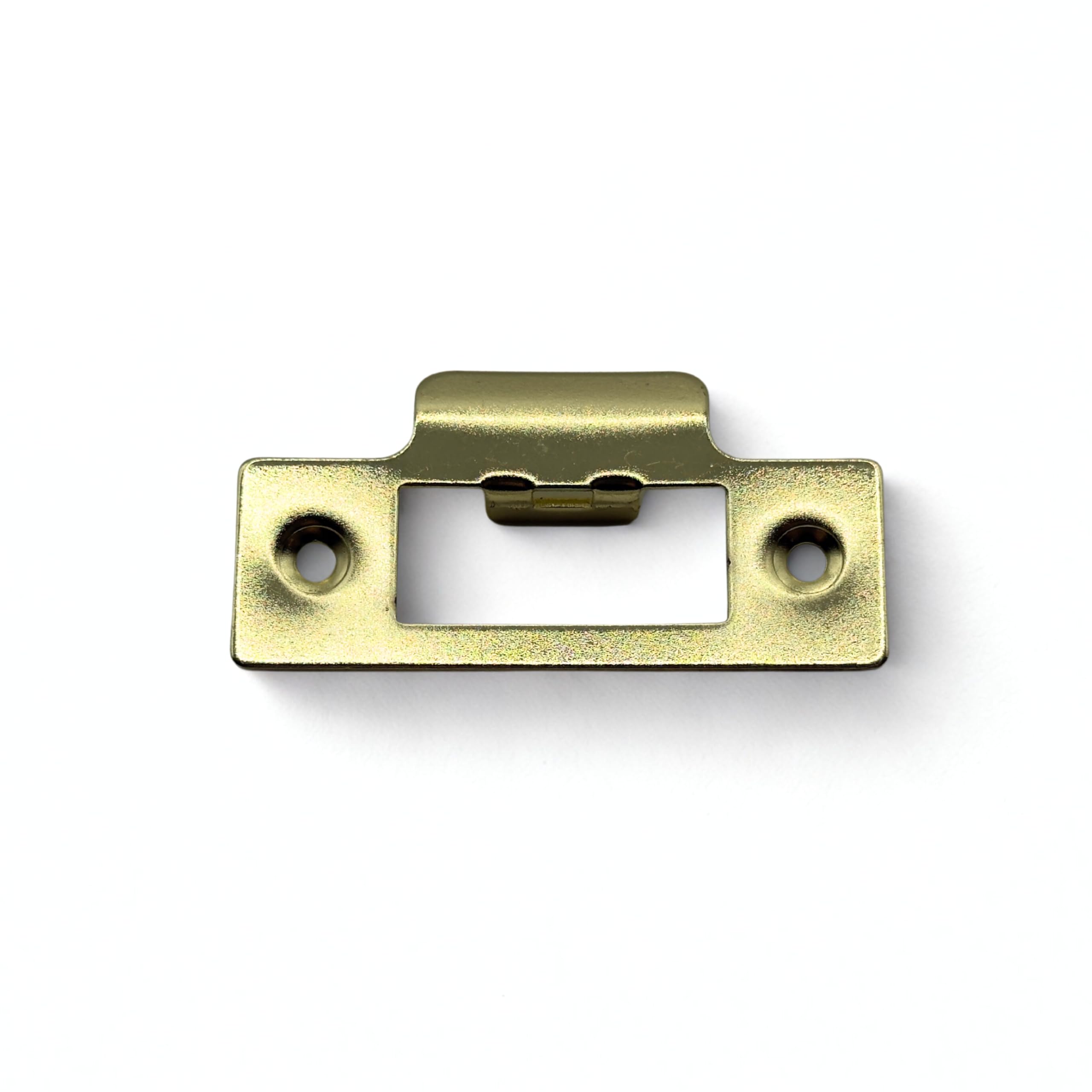 Deluxe Ideas Door Strike Plate for Door Frame, Mortice Latch, Tubular Lock Polished Brass Finished (75mm Long, 5, Count)