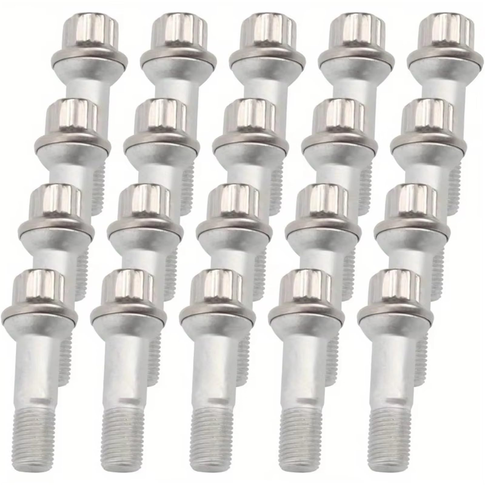 Bulloni ruota auto Compatibile Con Benz Per GLC C253 2016 2017 2018 2019 2020 2021 2022 2023 Set Di 20 Dadi Esagonali Di Ricambio Per Cerchi In Lega OEM: 0009905407
