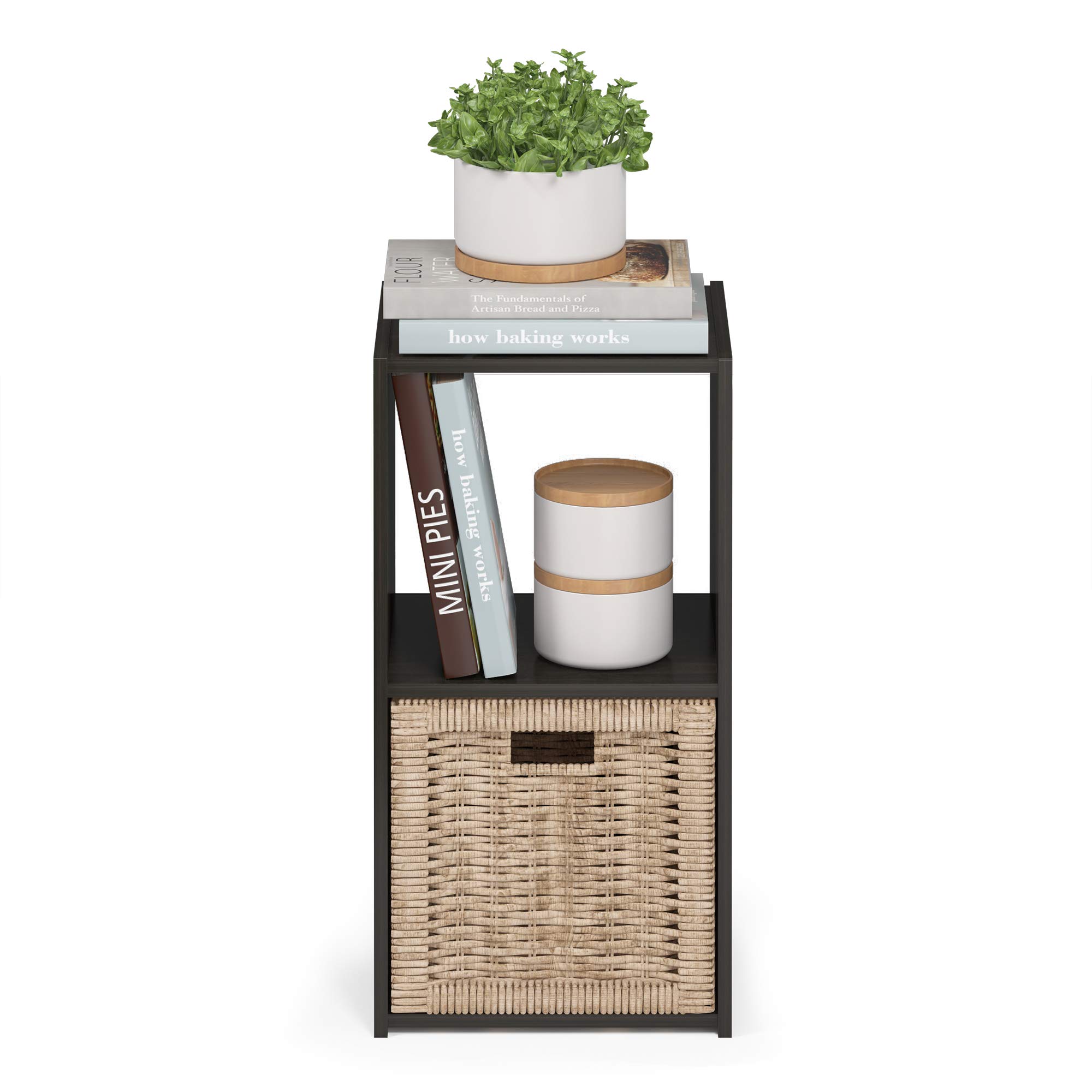 Furinno Armario Pelli Cubic, 2X1, Espresso