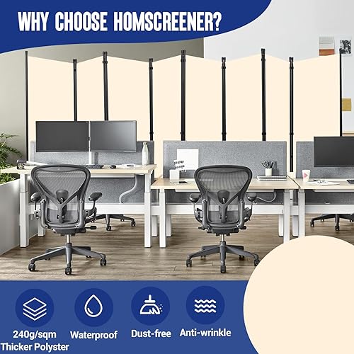 Miniatura 77 de Divisor de habitación plegable con ruedas, divisor de 6 pies de alto para separación de habitaciones, divisores y divisores móviles de habitación,