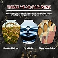 Vista 4 de Meekus Shaoxing Cooking Wine, Shaoxing Wine Chinese Cooking Wine, Shao Hsing Rice Wine - Authentic Chinese Rice Wine for Culinary Use, Ideal for