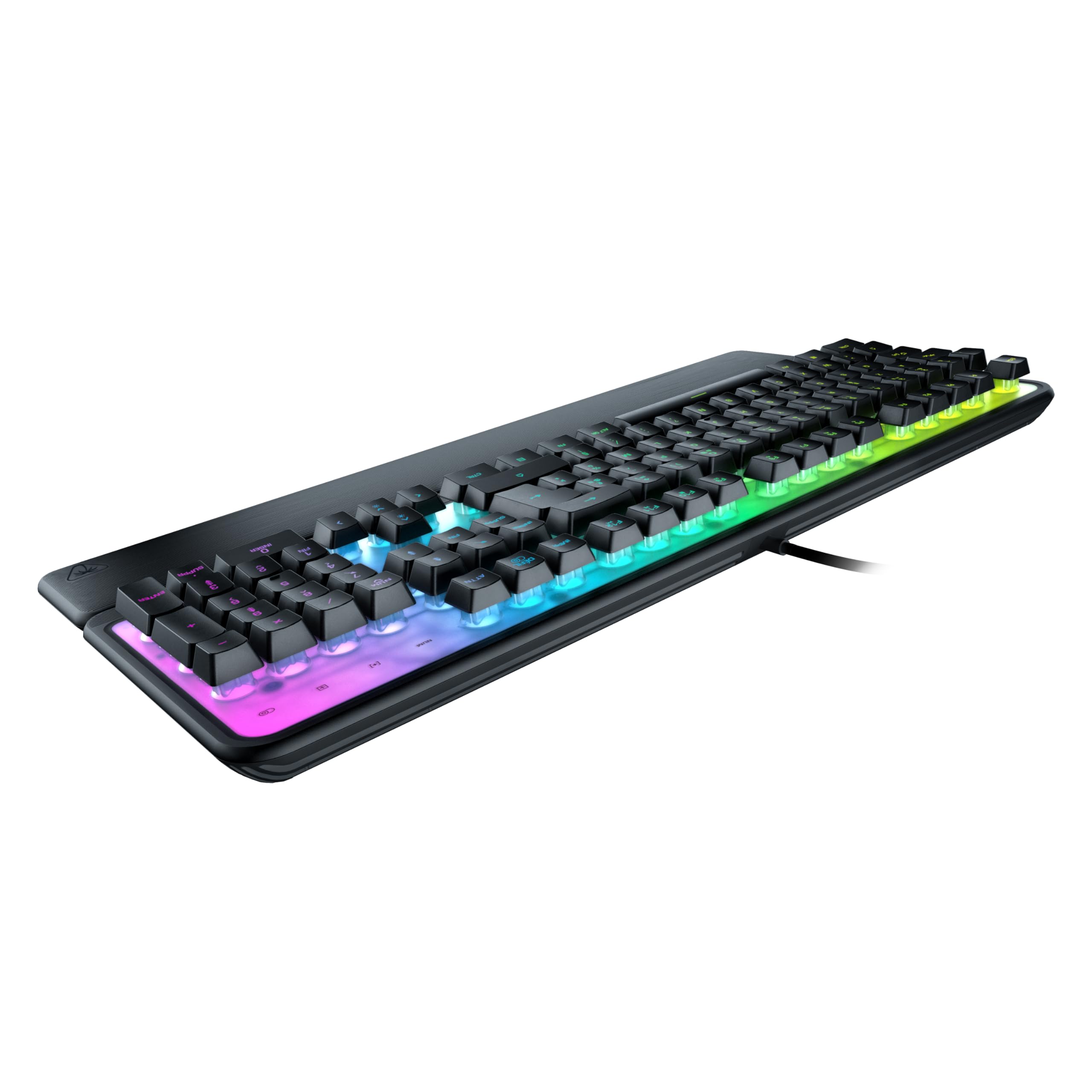 Turtle Beach Magma Membrana RGB Keyboard do gier z klawiszami membranowymi, zaawansowana ochrona przed duchem, konfigurowalne oświetlenie RGB, odłączana podstawka pod dłonie - czarna