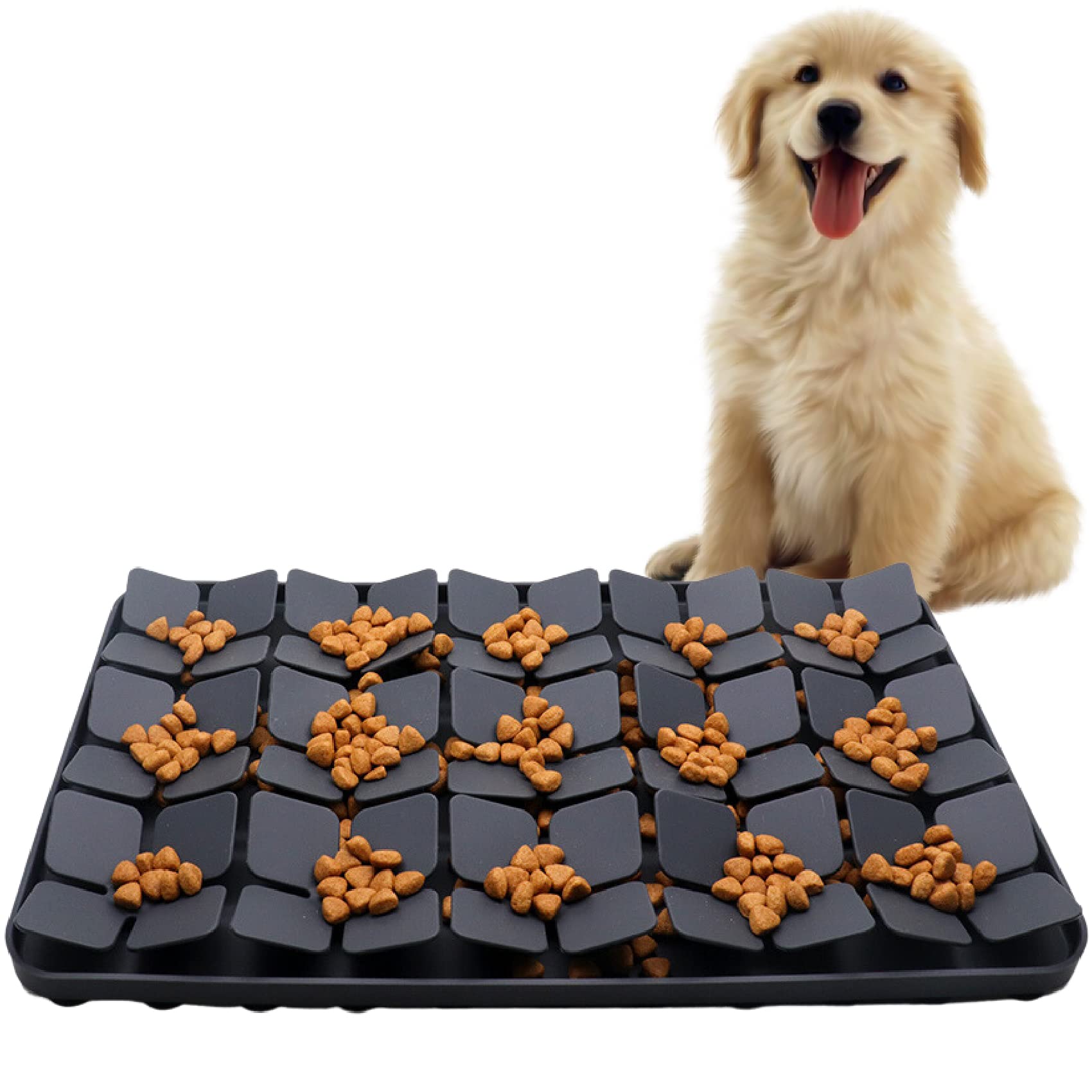 Schnüffelmatte Hunde Schnüffelteppich Für Hunde 64x43 Cm - Waschbare Schnüffelmatte Für Kleine Hunde Hundebeschäftigung Spielzeug