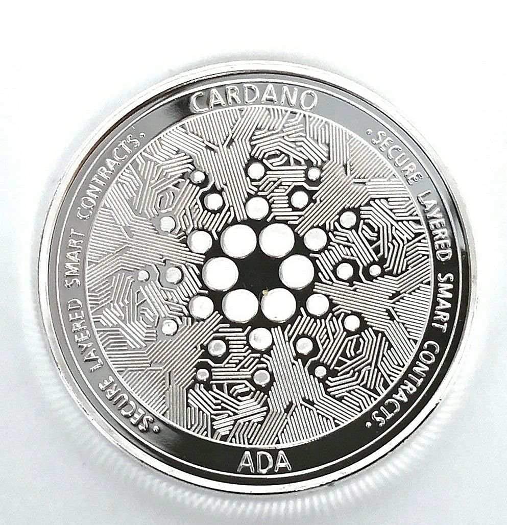 Cardano ADA | Contratos inteligentes con capas seguras | Moneda virtual de  criptomonedas | Moneda de arte del desafío chapado en plata | Bitcoin :  Amazon.com.mx: Juguetes y Juegos