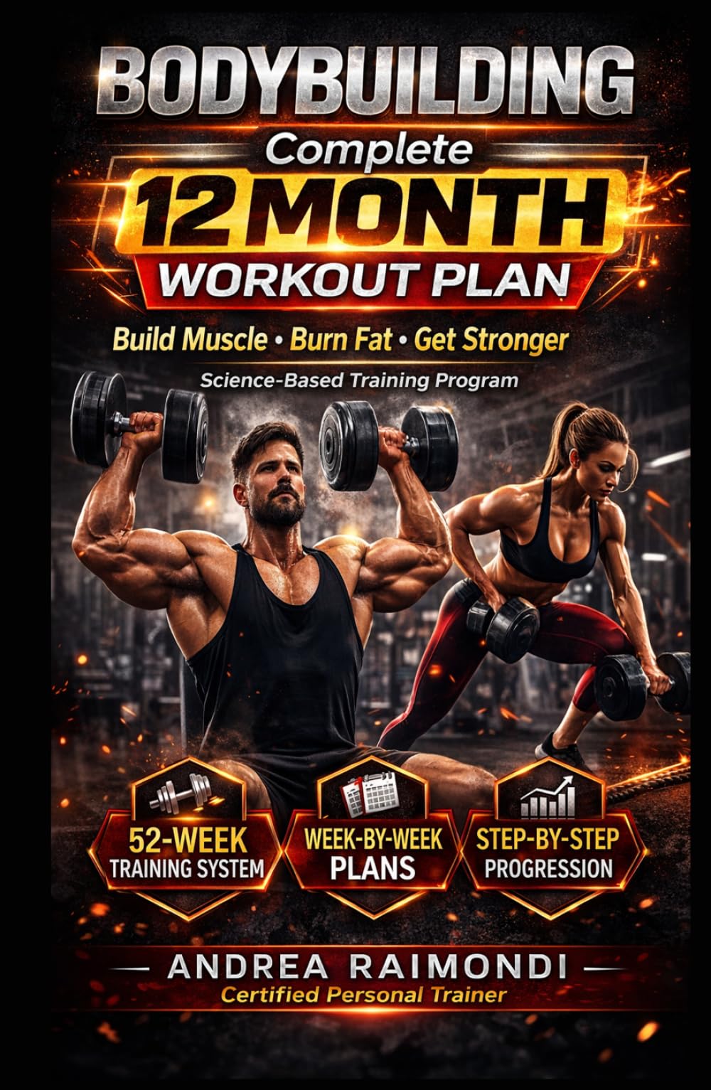 Complete 12 Month Workout Plan: Improve Fitness, Build Muscles, Increase Strenght (Natural Bodybuilding: Complete 12 Months Training)