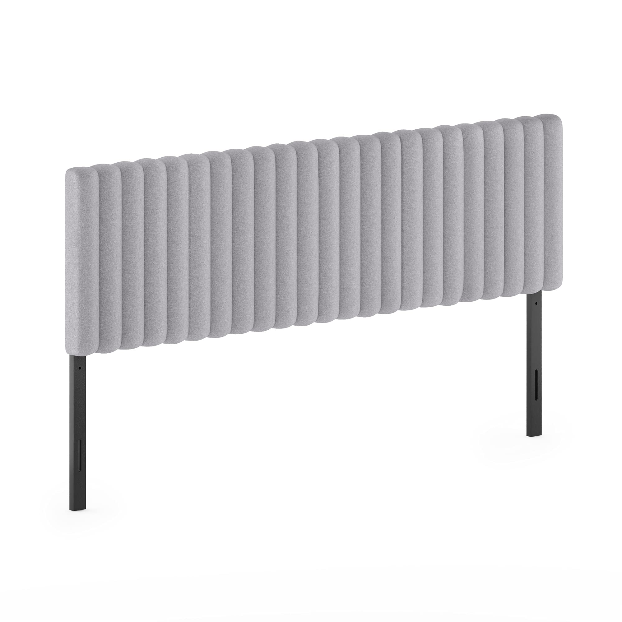 Furinno Roanne Upholstered Tufted Headboard, Glacier, King