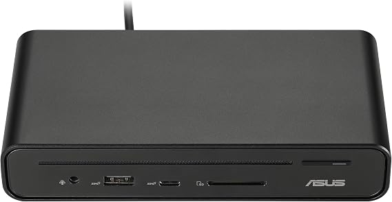 Asus DC300 Docking Station - for Mouse, Keyboard, Monitor, Notebook - Charging Capability - Memory Card Reader - SD - 150 W - USB Type C - 3 Displays Supported - 4K - 3840 x 2160-6 x USB Ports - 3 x