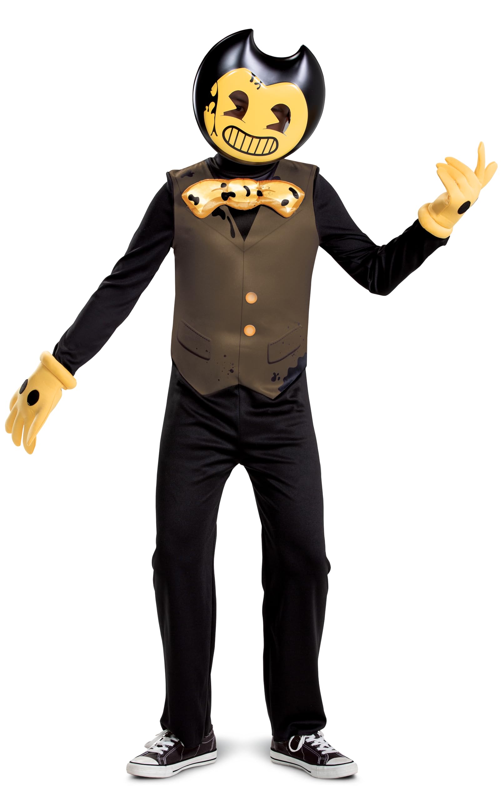 Bendy Costume for Kids, Official Bendy and the Dark Revival Costumes with Mask