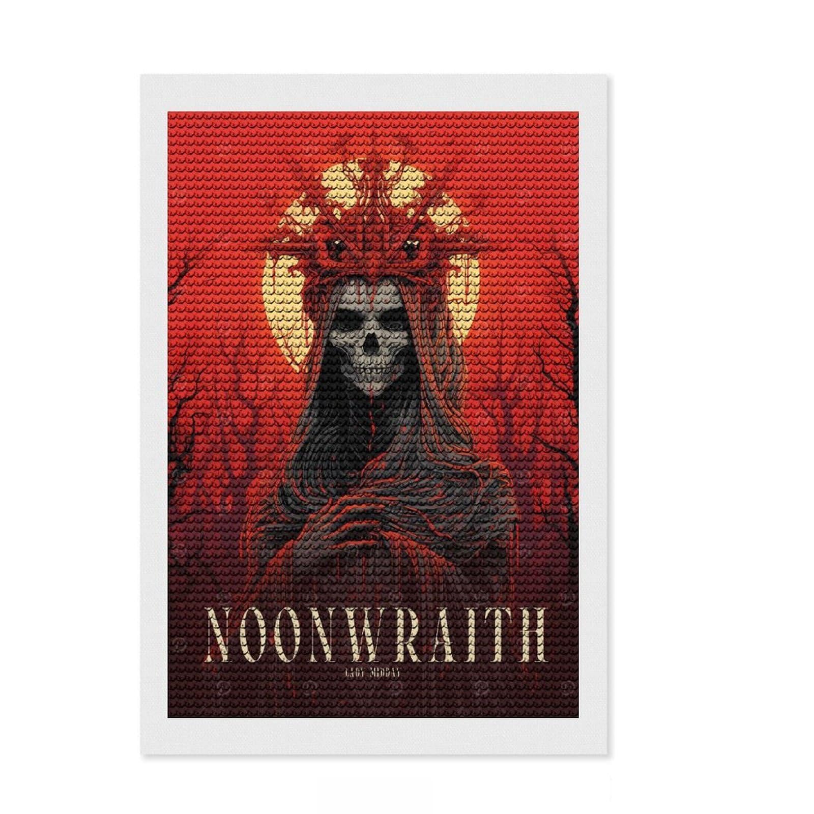 Junmoney Noonwraith Diamond Art Canvas 8"x12", for Women, Simple to Start, Modern Decor, Gift Idea, Nice Detail and Sparkle