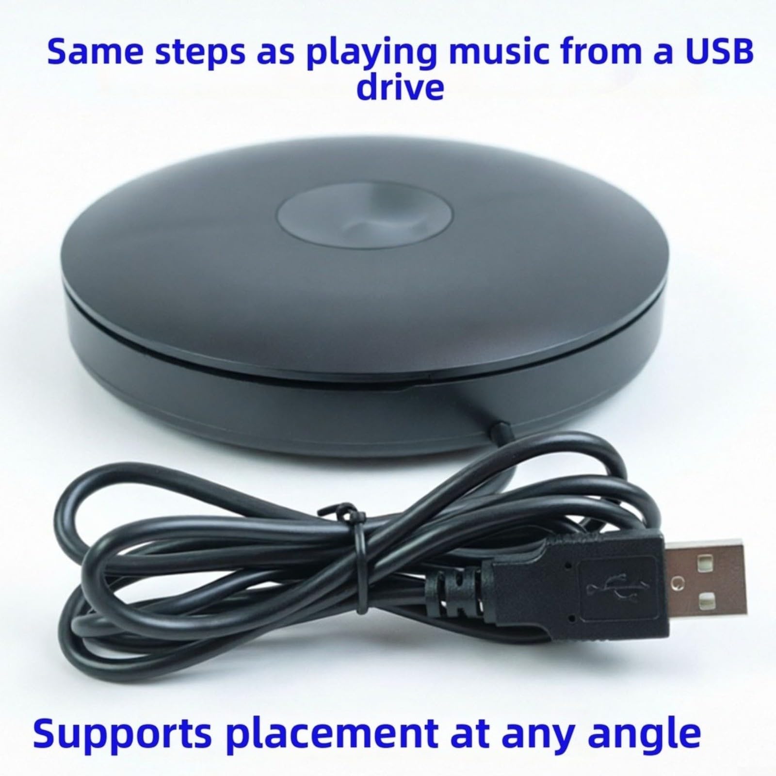 Lettore CD per auto in ABS, & play con qualità WAV senza perdite, compatto 16 x 16 x 4 cm, per tutti i veicoli, godimento musicale in viaggio