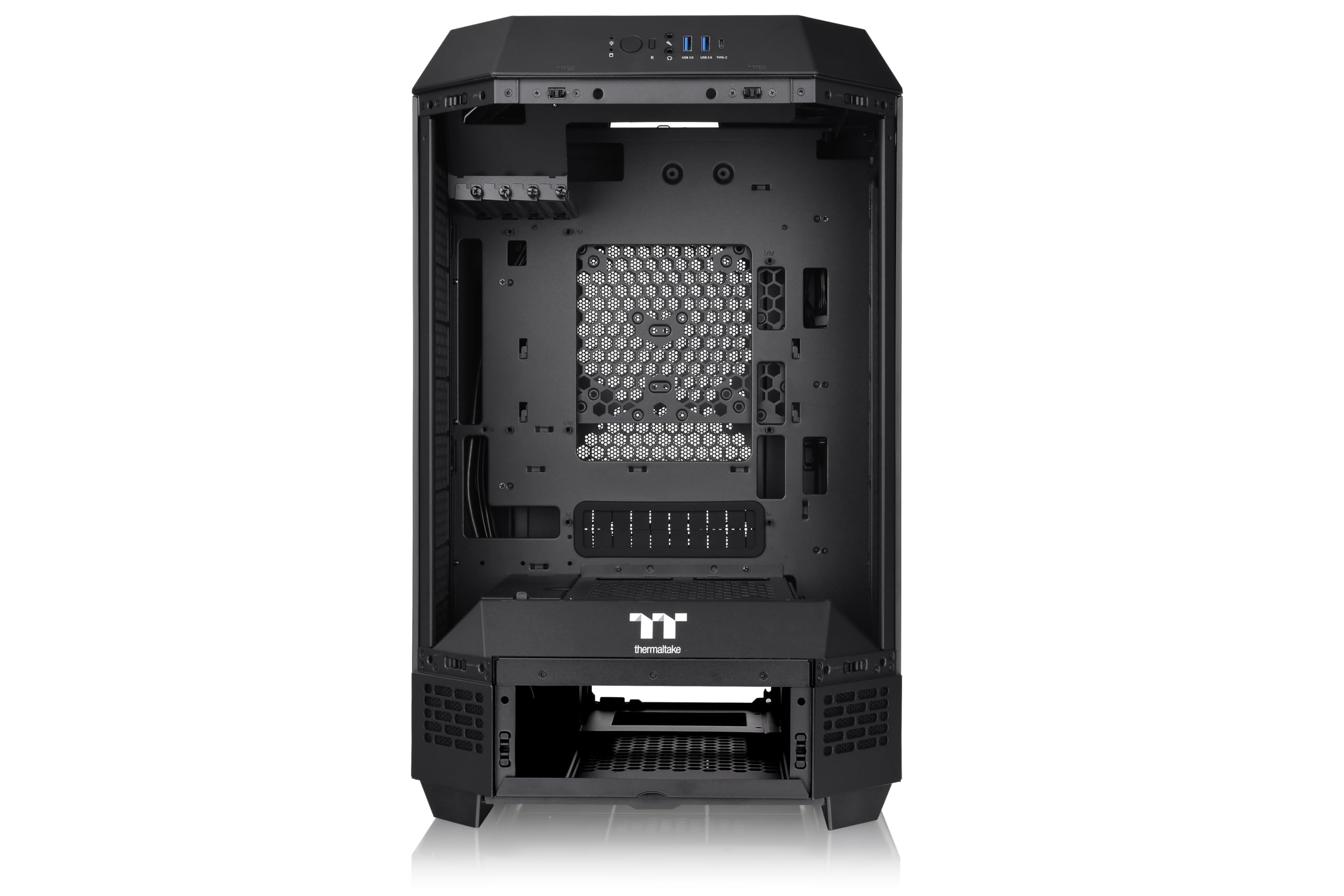 Tower 300 - Capa micro ATX preta, ventilador CT de 2 x 140 mm