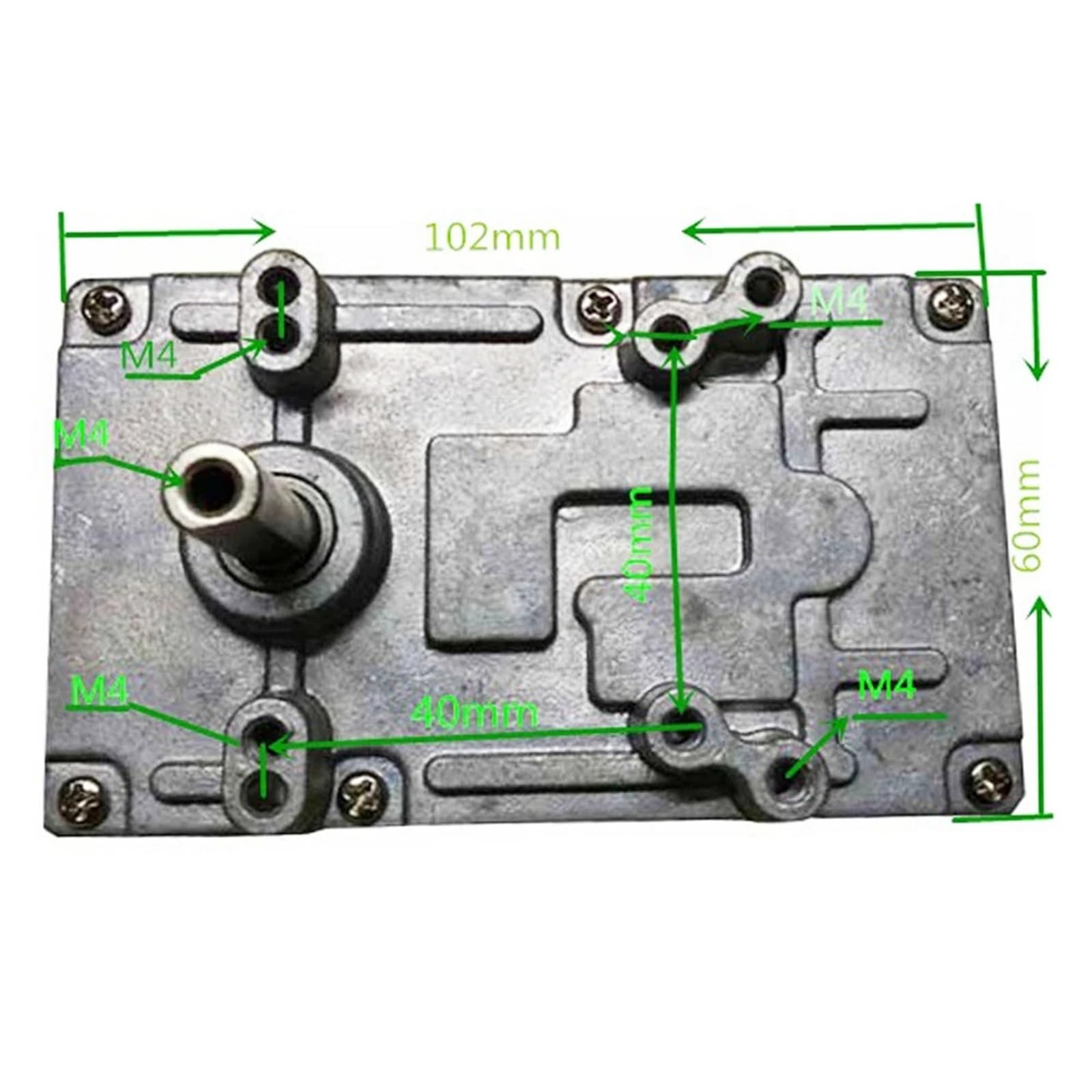 RS-555 Silnik z przekładnią prądu stałego 12 V 24 V DIY konsola do gier 8 mm, wał, całkowicie metalowy niski poziom hałasu (silnik wału D 50 mm, 24 V 57 obr./min)