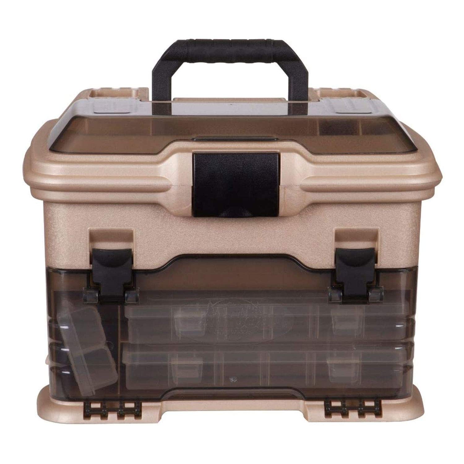 Flambeau Outdoors T4 Smoke Multiloader, Portable Fishing & Tackle Storage Box, Gold/Black