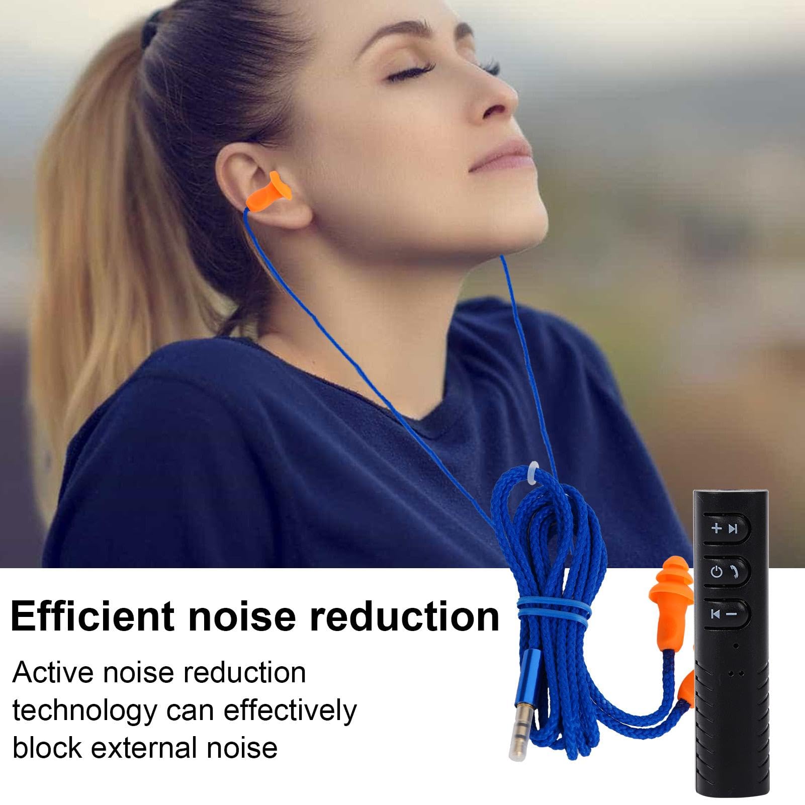 Cuffie senza fili con tappi per le orecchie, cuffie senza fili per il lavoro, cuffie senza fili di sicurezza, auricolari senza fili portatili, auricolari in-ear