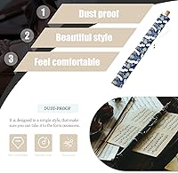 Vista 3 de EXCEART Bolsa de flauta - Funda de algodón azul para flauta - Estilo simple - Protege los instrumentos musicales - 32.3x2.4x2.4 in