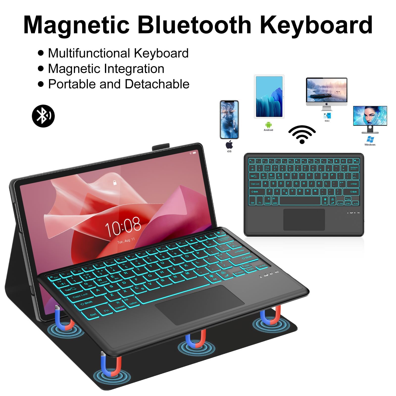 Amazon.com: Touch Keyboard Case for Xiaomi Redmi Pad 2 Pro 12.1
